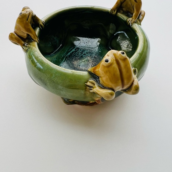 Vintage MCM Planter Frog Motif Bowl - Picture 4 of 7